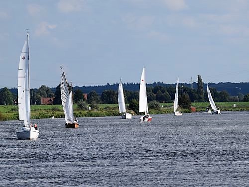 Segler auf der Weser